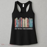 Im With The Banned Books Reading Librarian Women's Tank Top thumb 3