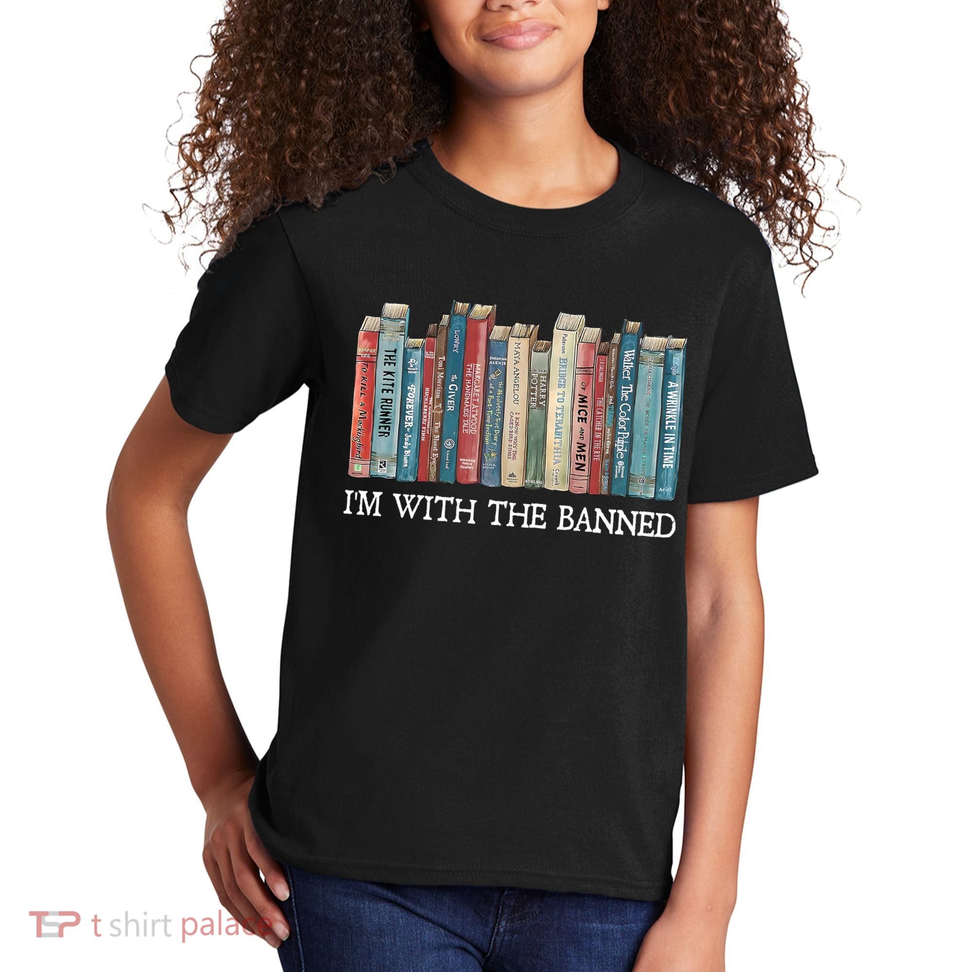 Im With The Banned Books Reading Librarian Kids T-Shirt