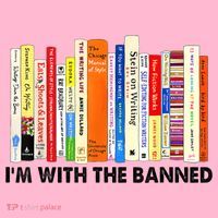 Im With The Banned Banned Books Reading Librarian Bookish Coaster thumb 2