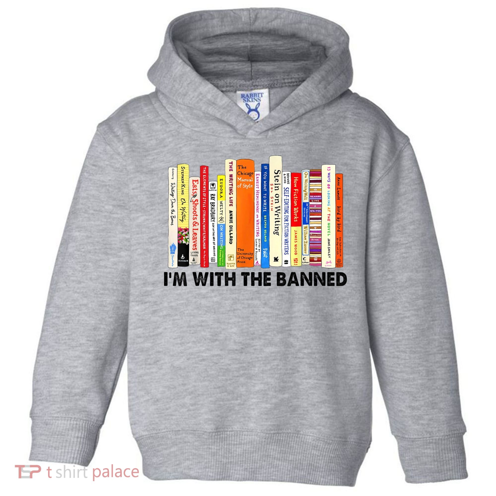 Im With The Banned Banned Books Reading Librarian Bookish Toddler Hoodie