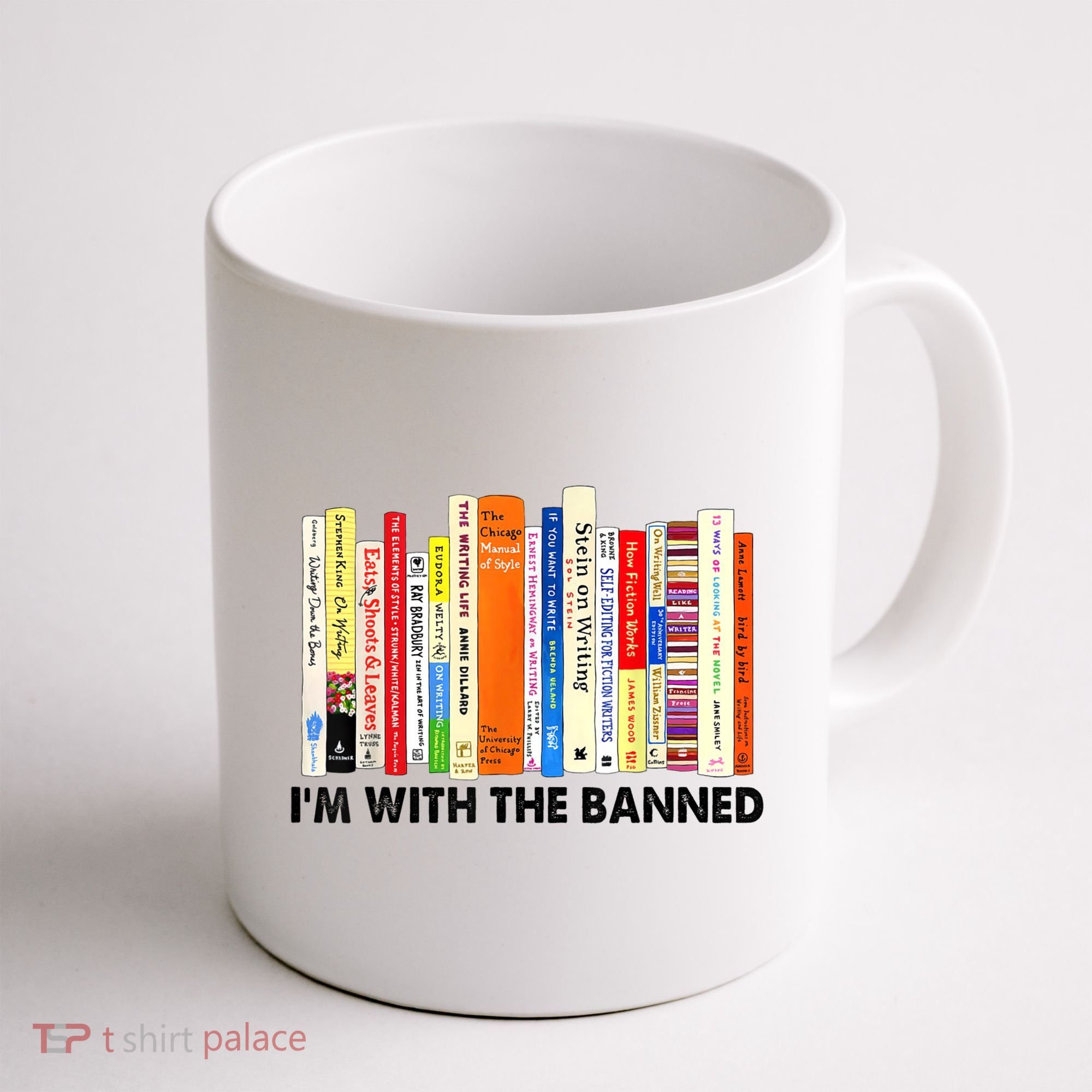 Im With The Banned Banned Books Reading Librarian Bookish Coffee Mug