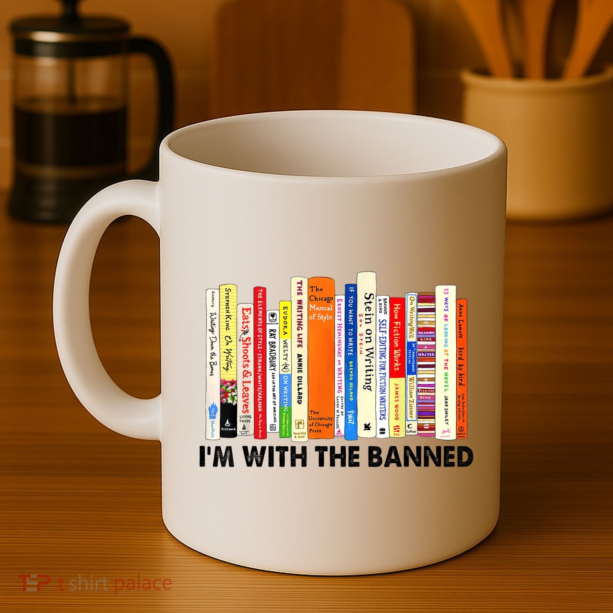 Im With The Banned Banned Books Reading Librarian Bookish Coffee Mug