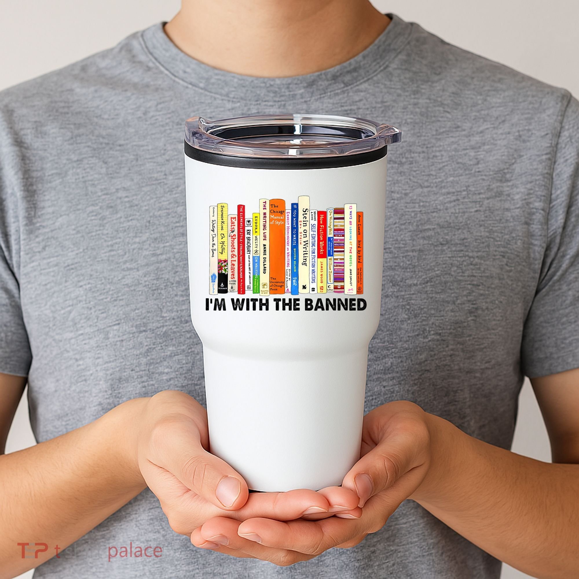 Im With The Banned Banned Books Reading Librarian Bookish Tumbler