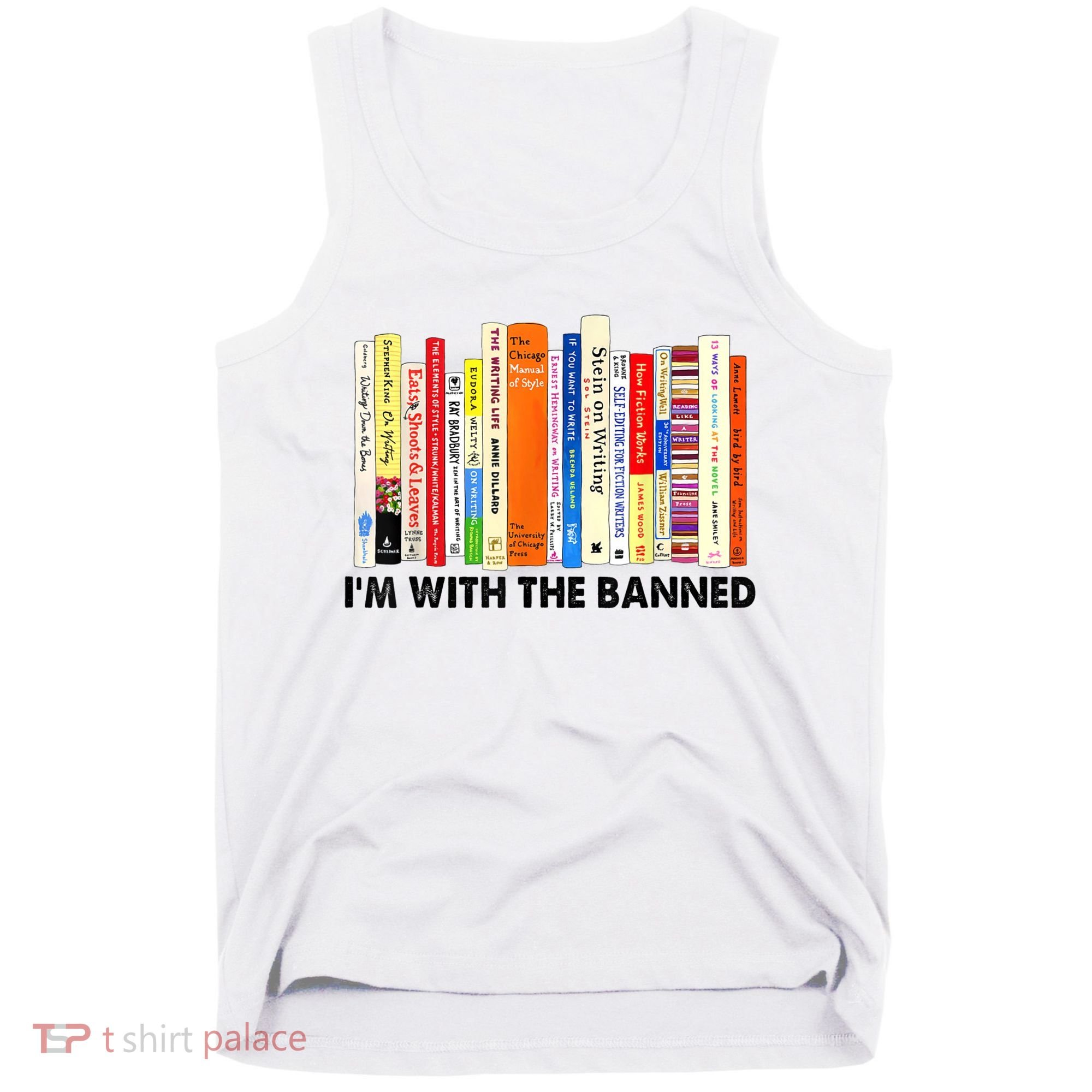 Im With The Banned Banned Books Reading Librarian Bookish Tank Top