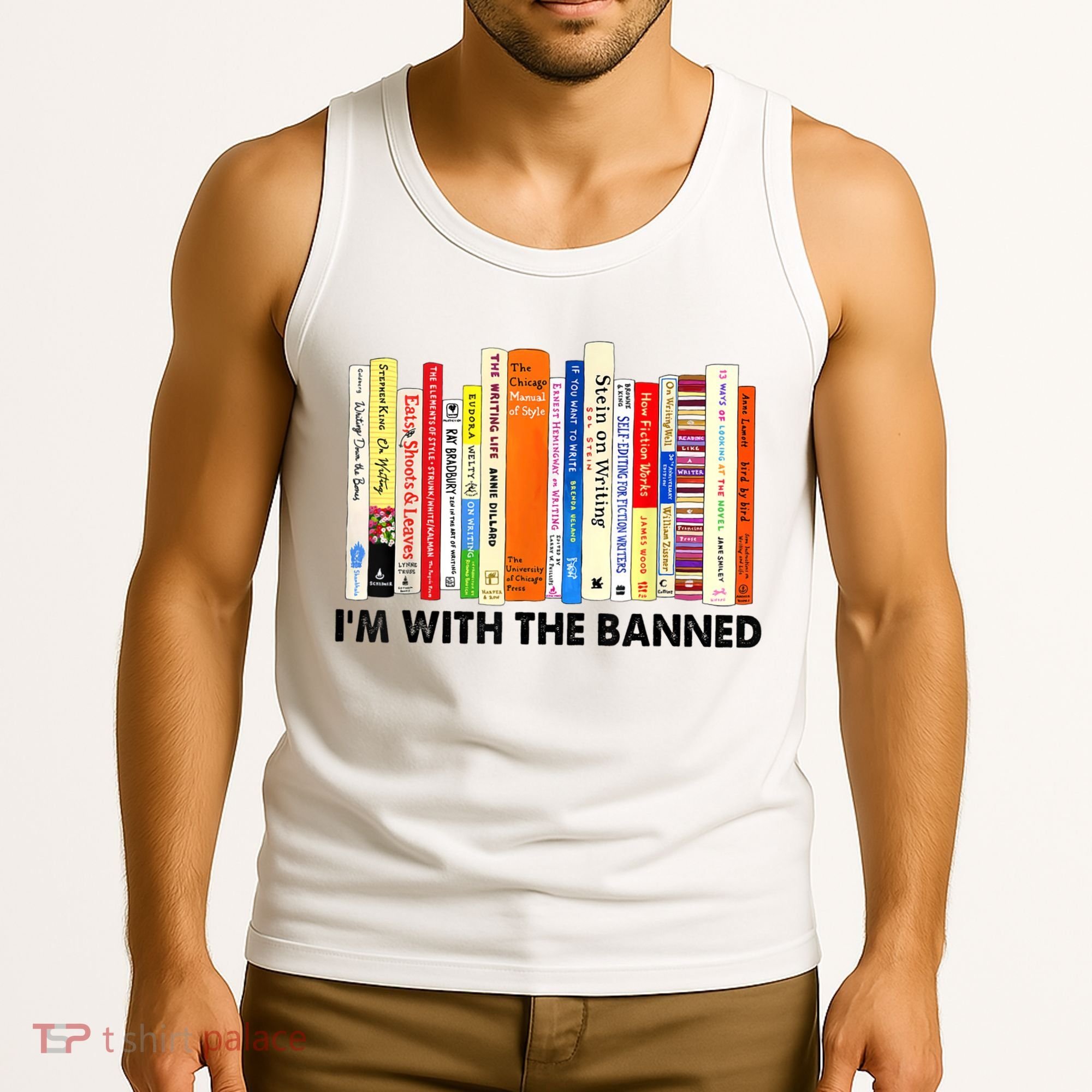 Im With The Banned Banned Books Reading Librarian Bookish Tank Top