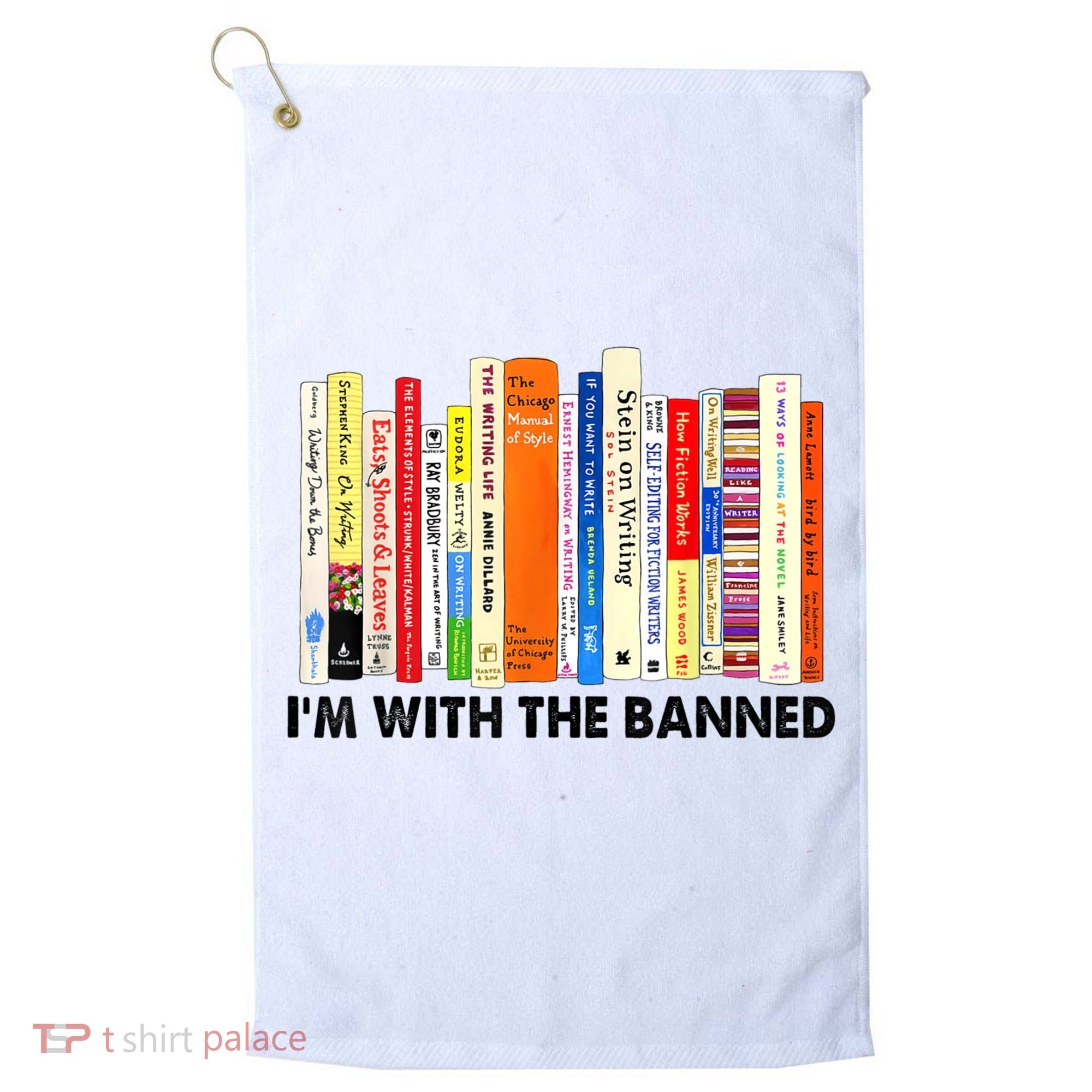 Im With The Banned Banned Books Reading Librarian Bookish Golf Towel