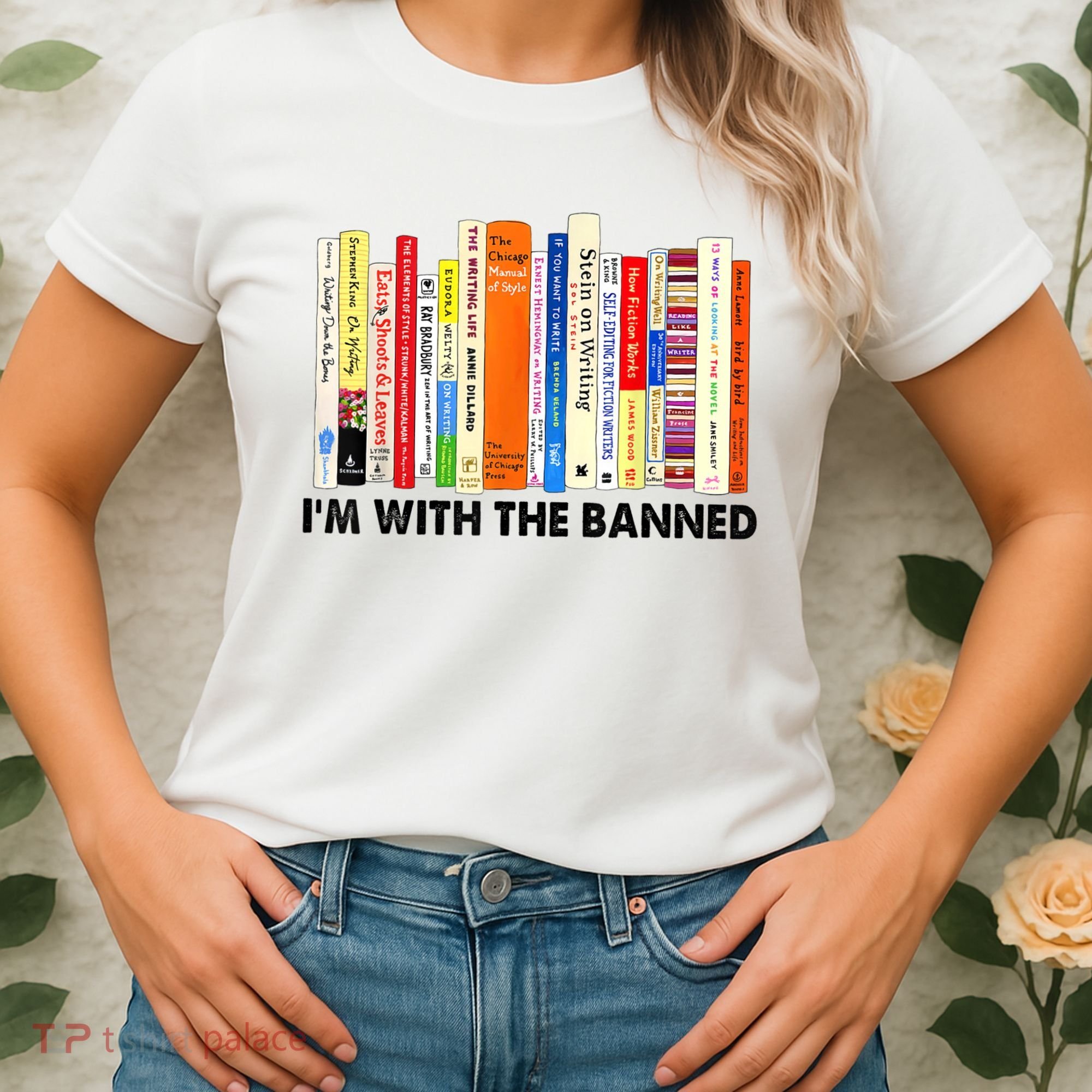 Im With The Banned Banned Books Reading Librarian Bookish Women's T-Shirt