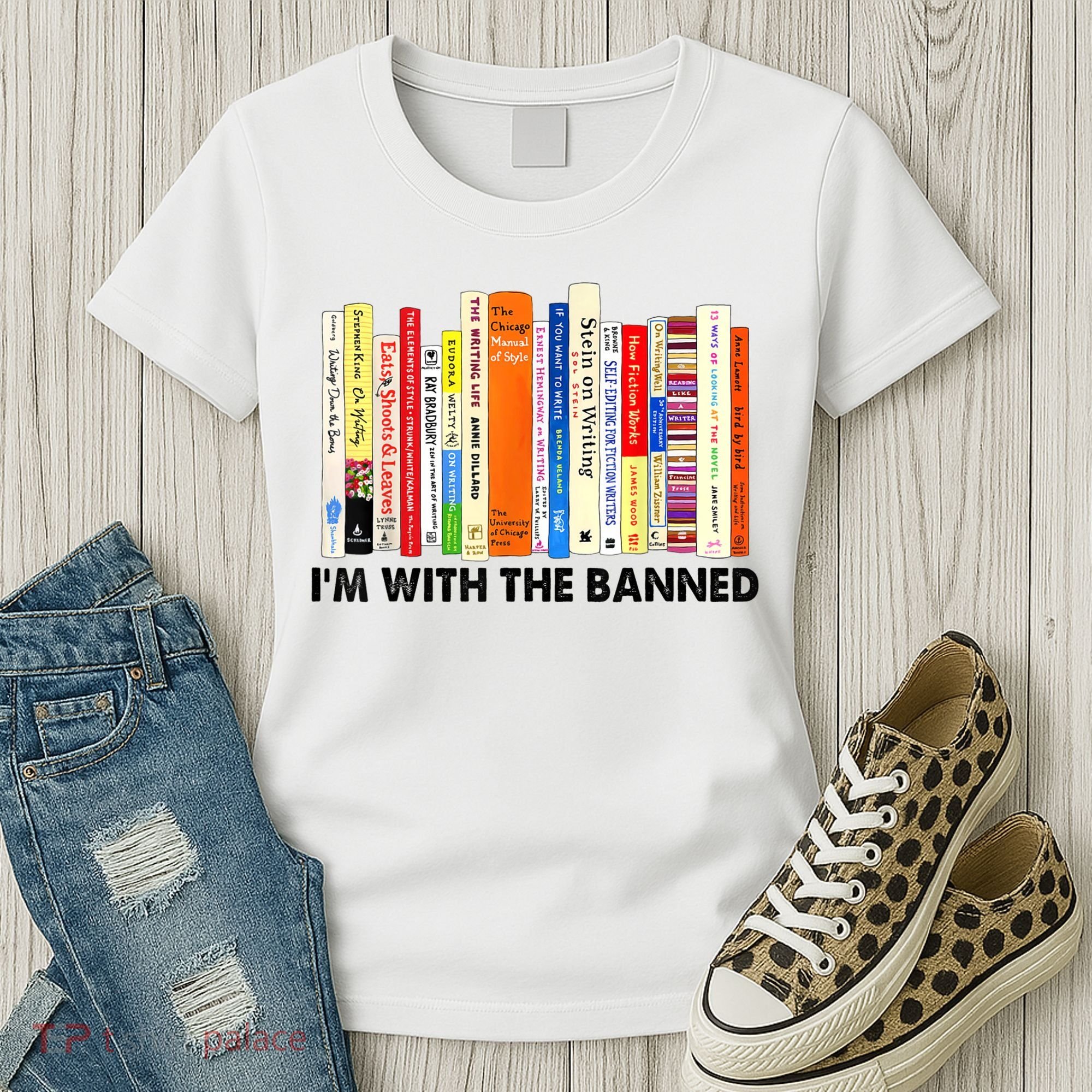 Im With The Banned Banned Books Reading Librarian Bookish Women's T-Shirt