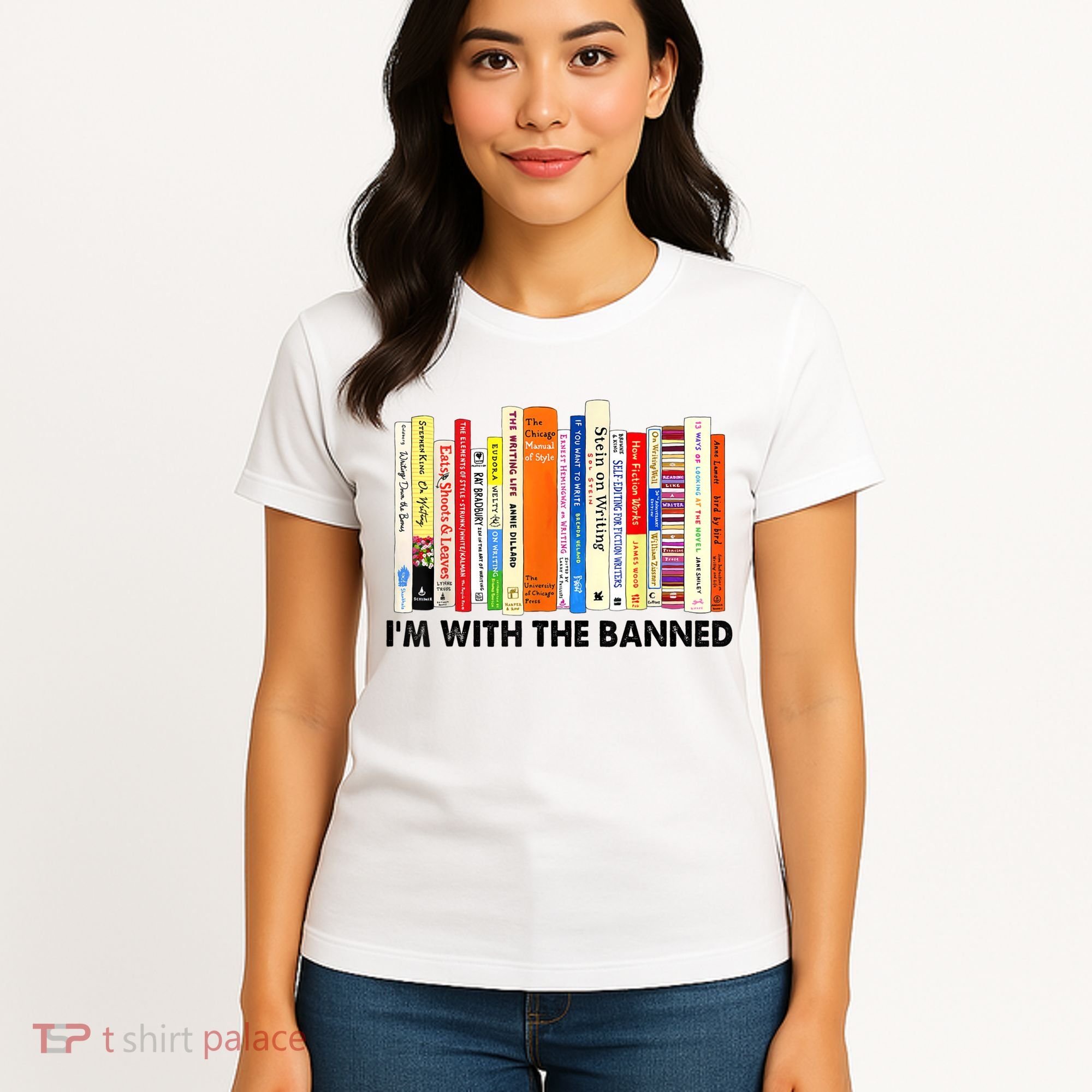 Im With The Banned Banned Books Reading Librarian Bookish Women's T-Shirt