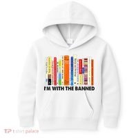 Im With The Banned Banned Books Reading Librarian Bookish Kids Hoodie thumb 0