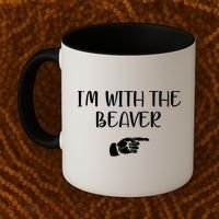 I'm With The BEAVER Coffee Mug thumb 2
