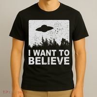 I Want To Believe I Aliens Ufo Area 51 Roswell T-Shirt thumb 3