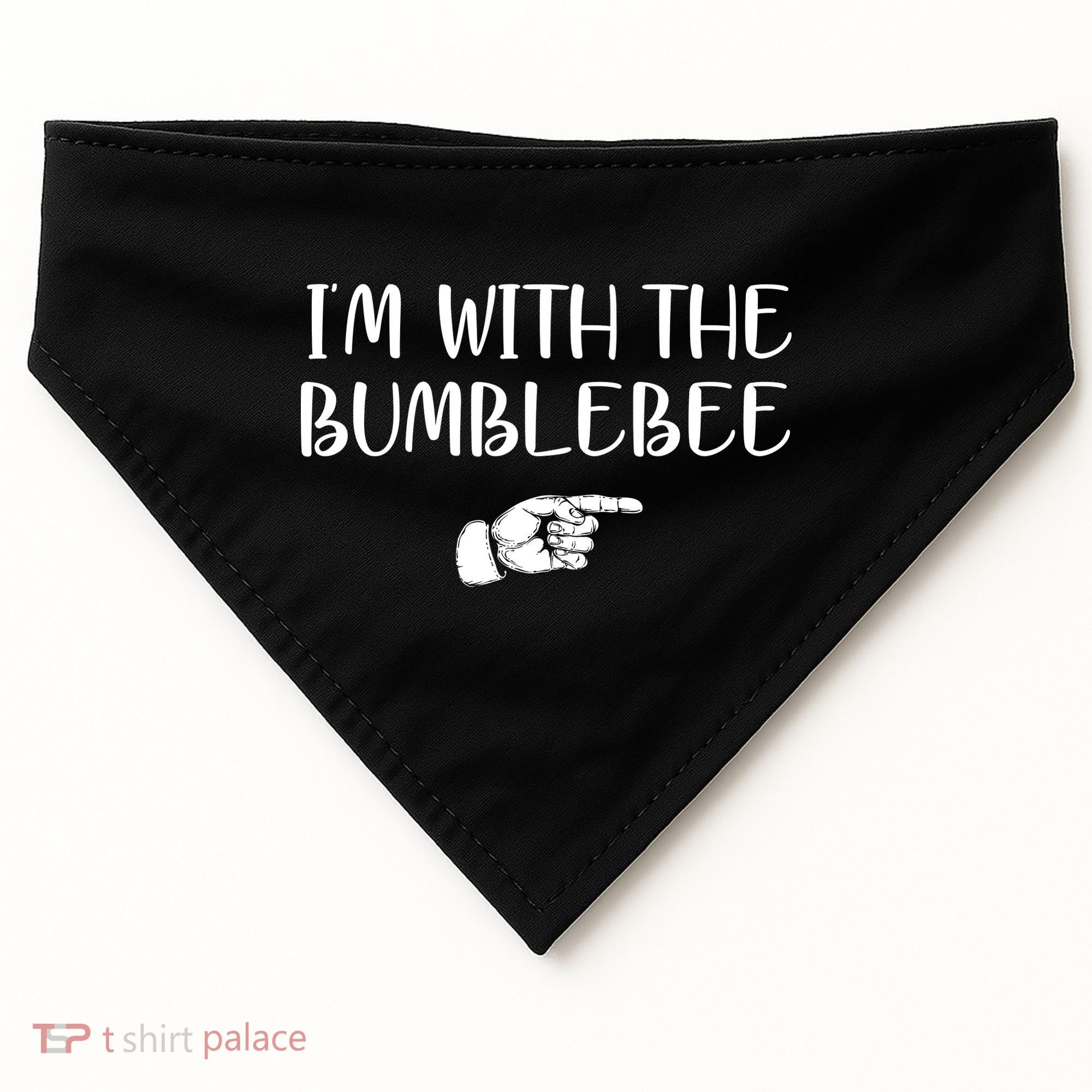 I'm With The Bumblebee USA-Made Doggie Bandana