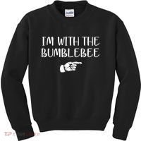 I'm With The Bumblebee Kids Sweatshirt thumb 0