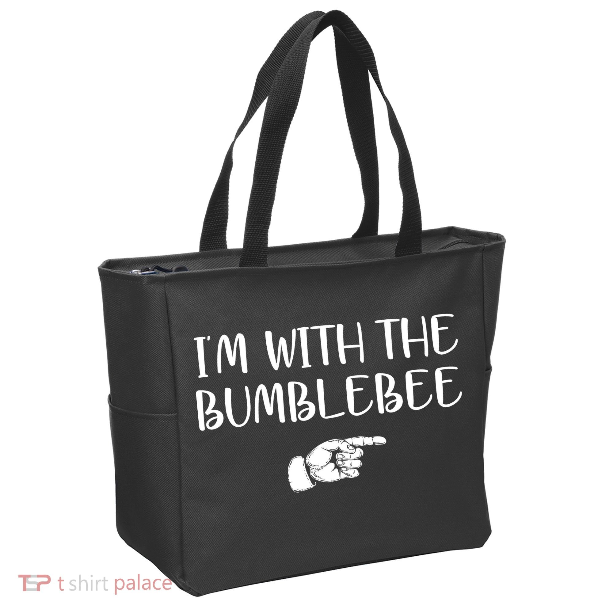 I'm With The Bumblebee Tote Bag