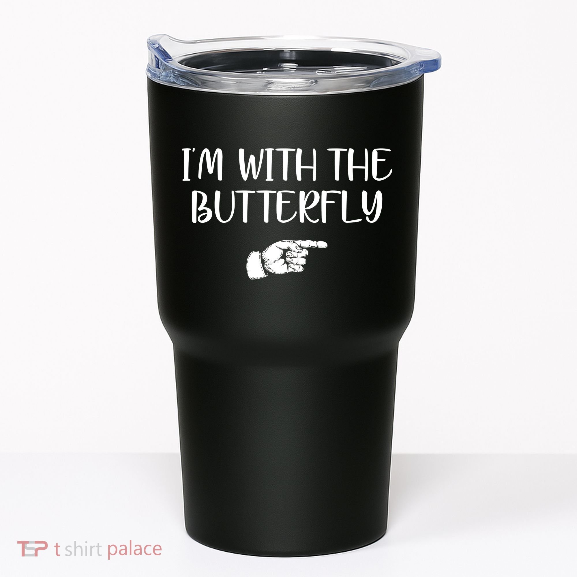 I'm With The Butterfly Tumbler