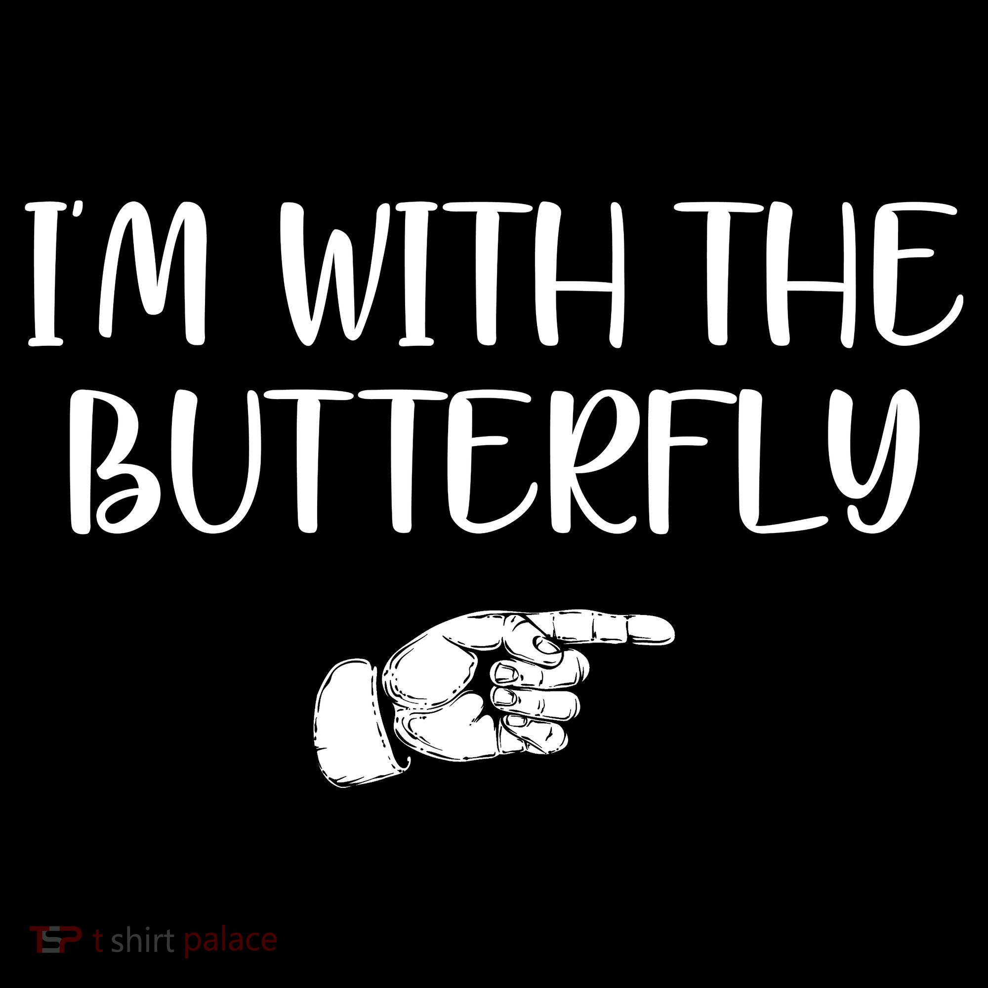 I'm With The Butterfly Toddler Hoodie