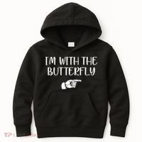 I'm With The Butterfly Kids Hoodie thumb 0