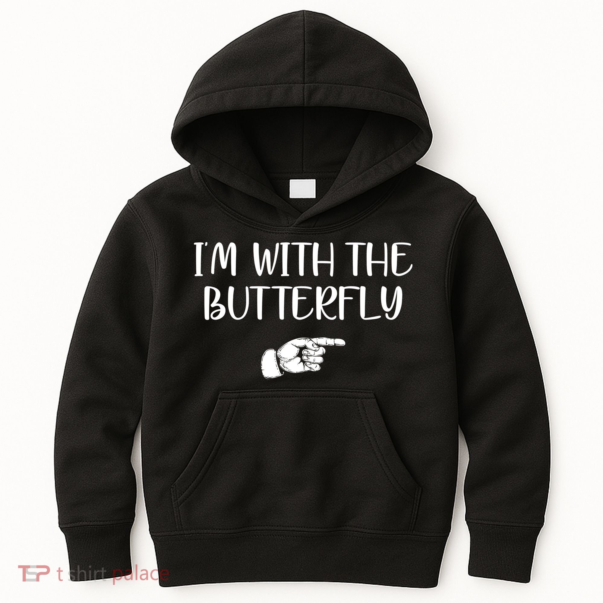 I'm With The Butterfly Kids Hoodie