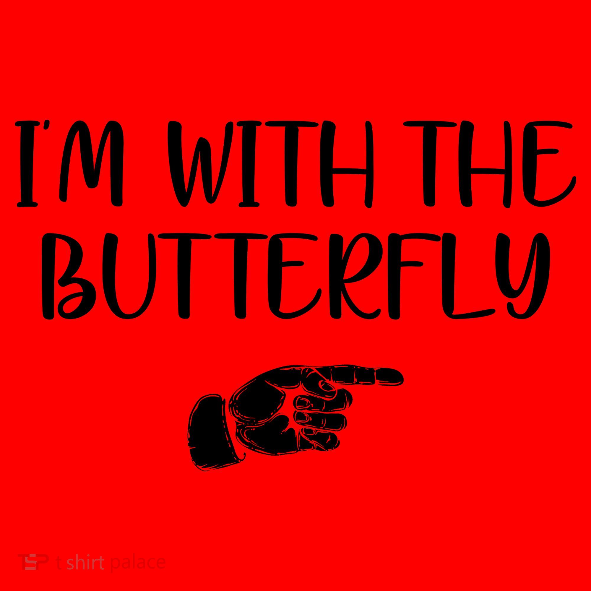 I'm With The Butterfly Santa Hat