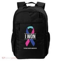 I Won Thyroid Cancer Awareness Thyroid Cancer Ribbon Gift Backpack thumb 0