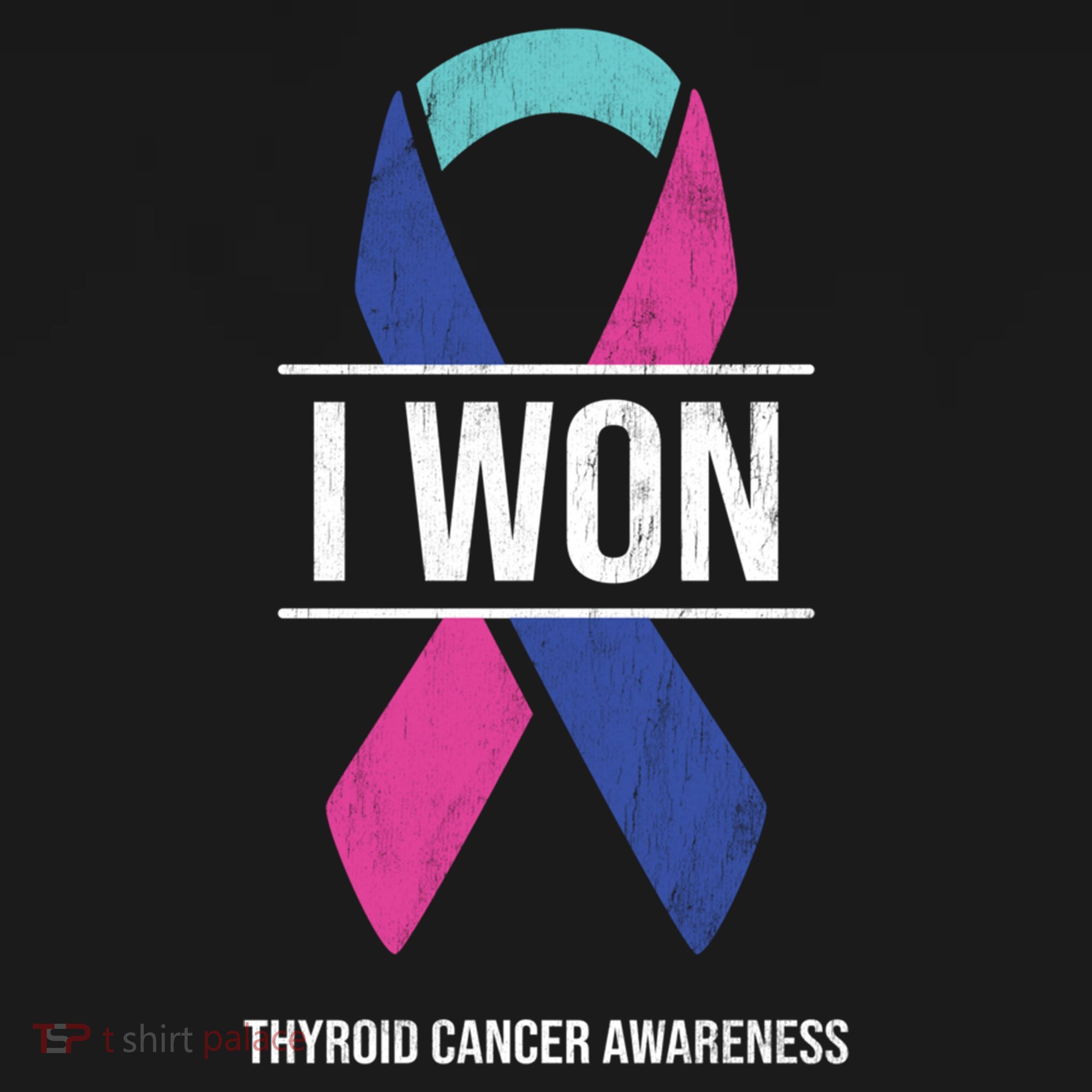 I Won Thyroid Cancer Awareness Thyroid Cancer Ribbon Gift Women's Hoodie