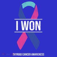 I Won Thyroid Cancer Awareness Thyroid Cancer Ribbon Gift Mousepad thumb 1