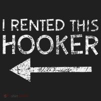 i rented this hooker left funny quote  Beanie thumb 2