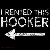 i rented this hooker left funny quote  Baby Bodysuit thumb 2