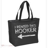 i rented this hooker left funny quote  Tote Bag thumb 2