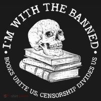 I'm With The Banned Books Funny Book Lover Librarian Reading Backpack thumb 2