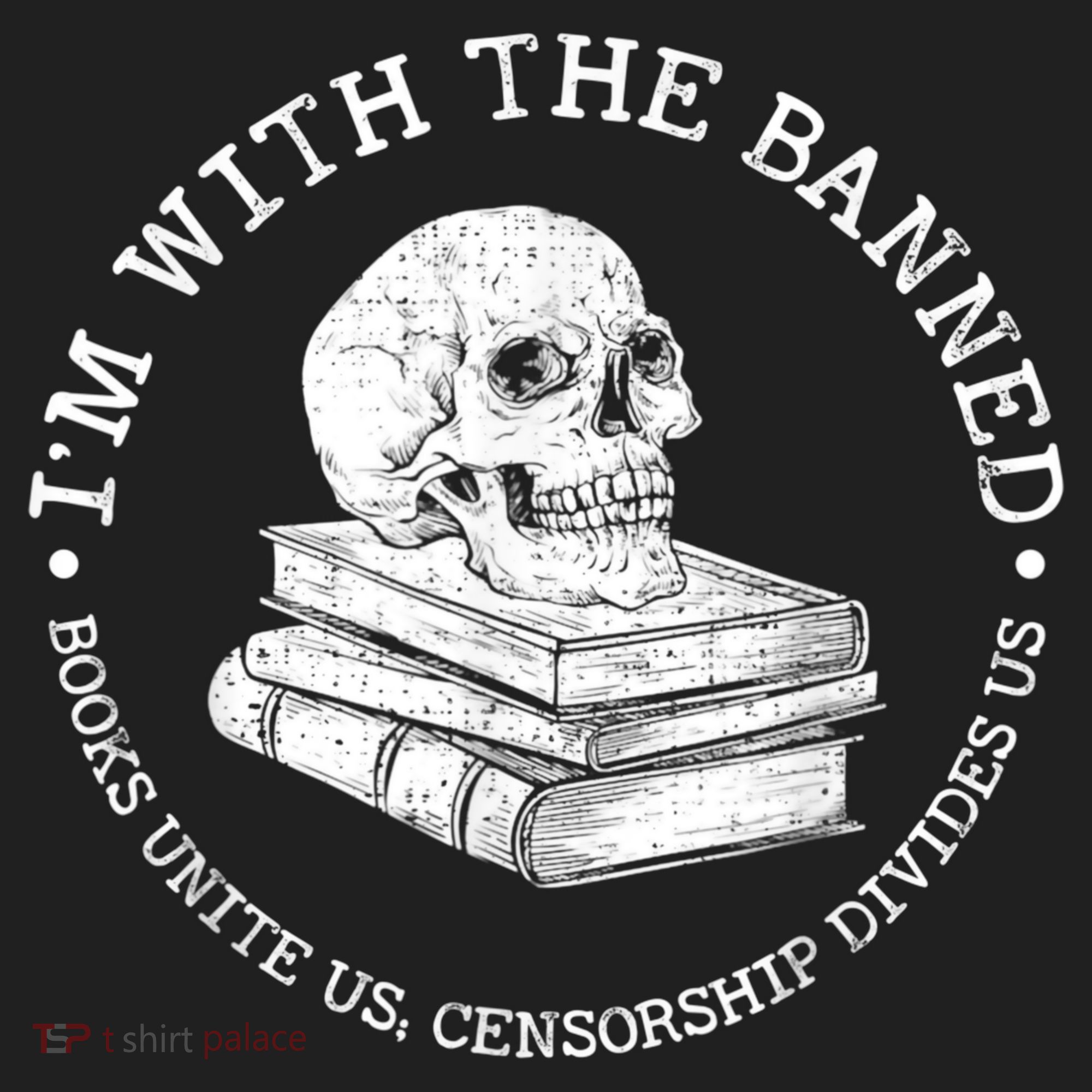 I'm With The Banned Books Funny Book Lover Librarian Reading Tumbler