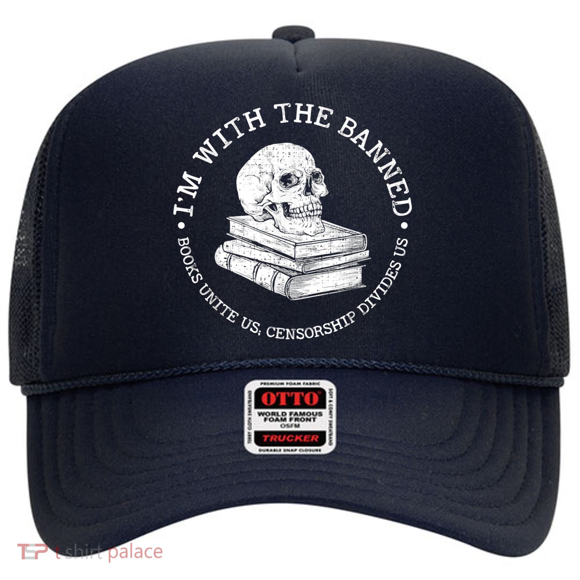 I'm With The Banned Books Funny Book Lover Librarian Reading Hat