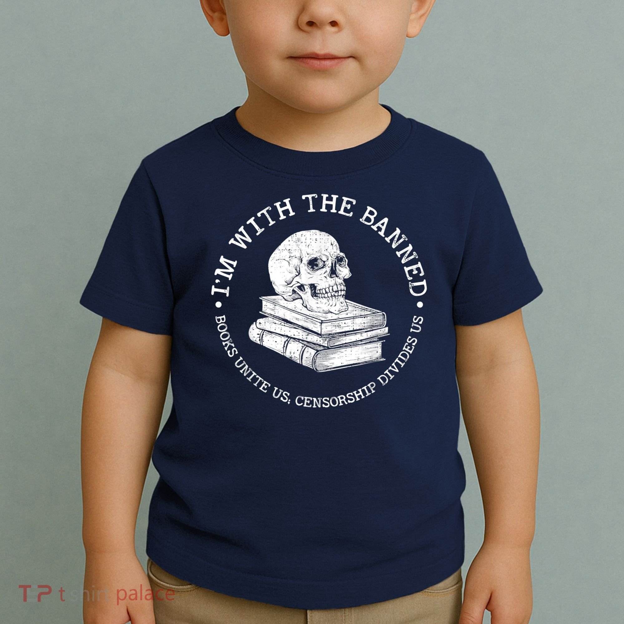 I'm With The Banned Books Funny Book Lover Librarian Reading Toddler T-Shirt