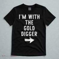 IM With The Gold Digger Costume Halloween Matching Couple T-Shirt thumb 5