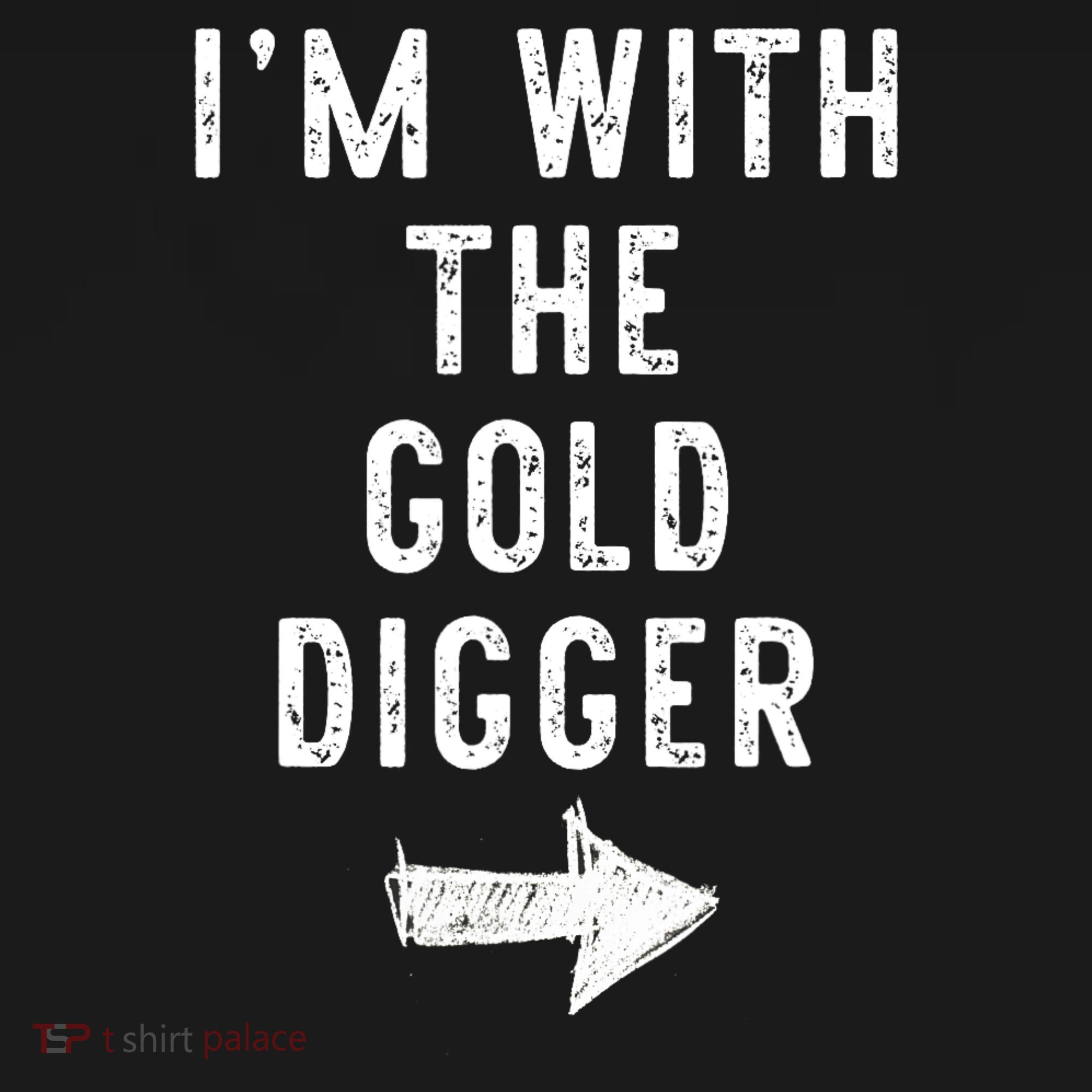 IM With The Gold Digger Costume Halloween Matching Couple Women's Hoodie