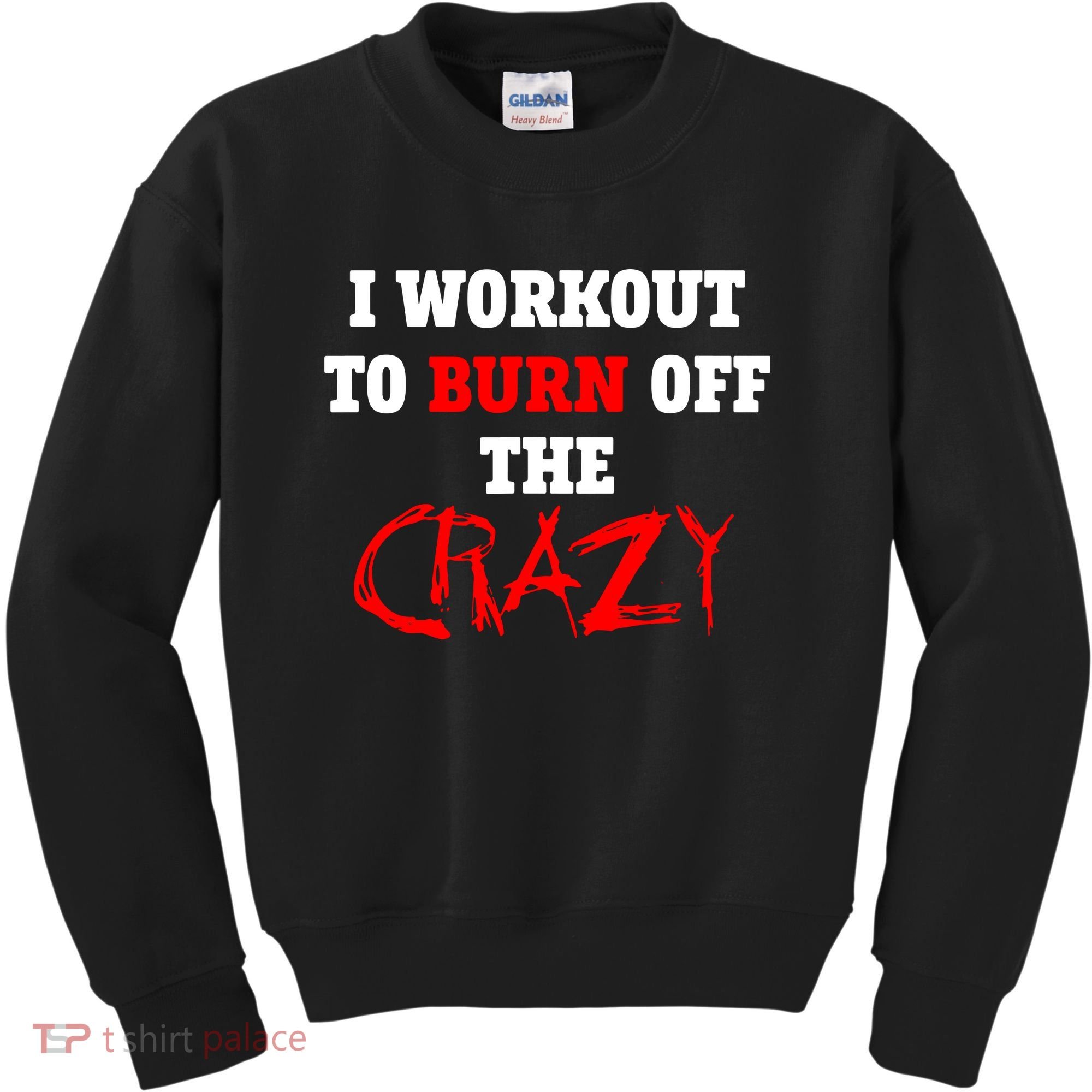 I Workout To Burn Off The Crazy Kids Sweatshirt