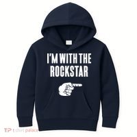 I'm With The Rockstar, Matching Rockstar Costume Kids Hoodie thumb 0
