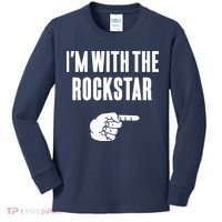 I'm With The Rockstar, Matching Rockstar Costume Kids Long Sleeve Shirt thumb 0