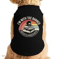 IM With The Banned Books Unite Us Censorship Divides Us Doggie Tank thumb 0
