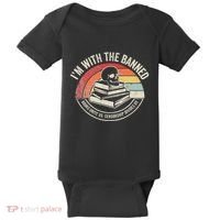 IM With The Banned Books Unite Us Censorship Divides Us Baby Bodysuit thumb 0