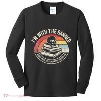 IM With The Banned Books Unite Us Censorship Divides Us Kids Long Sleeve Shirt thumb 0
