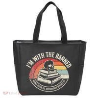 IM With The Banned Books Unite Us Censorship Divides Us Tote Bag thumb 0