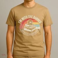 IM With The Banned Books Unite Us Censorship Divides Us T-Shirt thumb 3