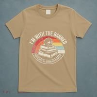 IM With The Banned Books Unite Us Censorship Divides Us T-Shirt thumb 5