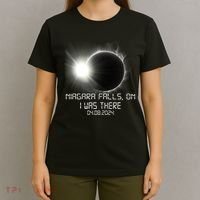 I Was There Total Solar Eclipse Niagara Falls On Canada T-Shirt thumb 4