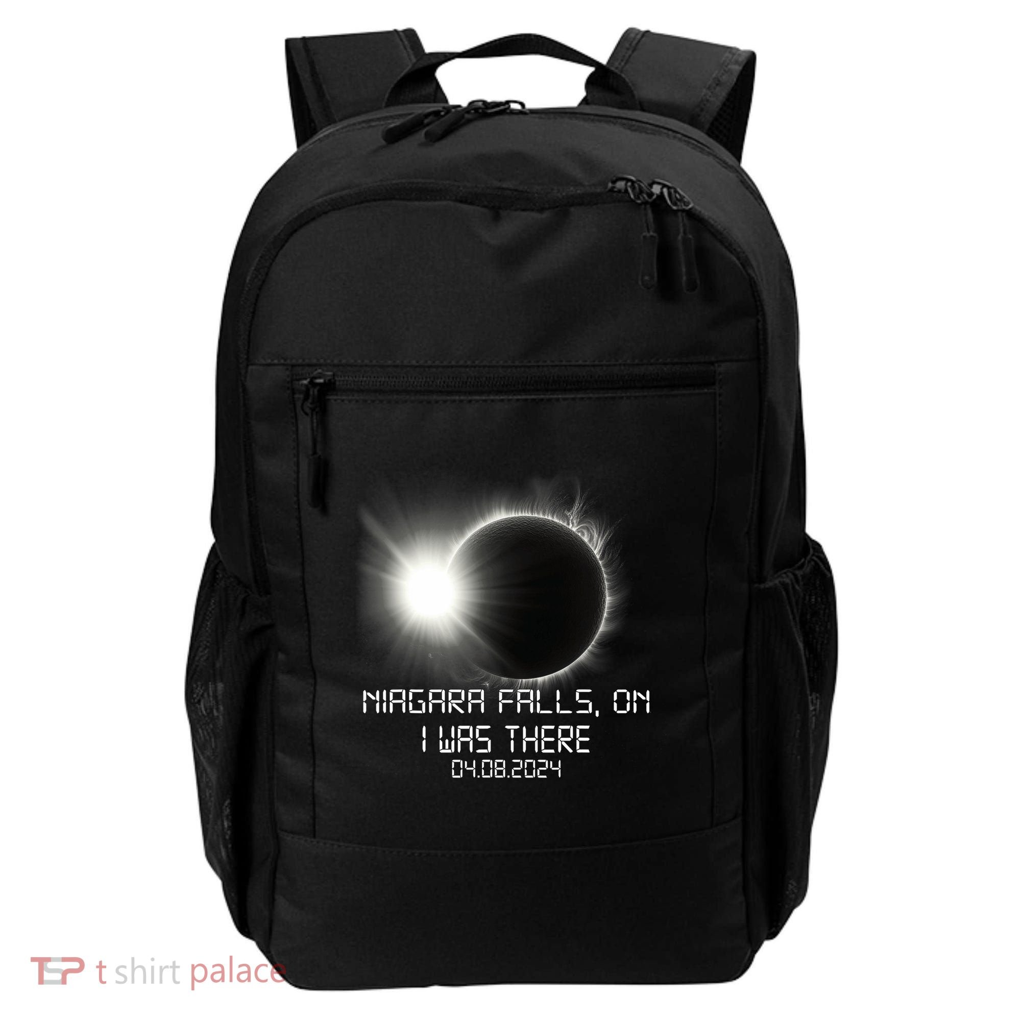 I Was There Total Solar Eclipse Niagara Falls On Canada Backpack