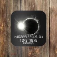 I Was There Total Solar Eclipse Niagara Falls On Canada Coaster thumb 0