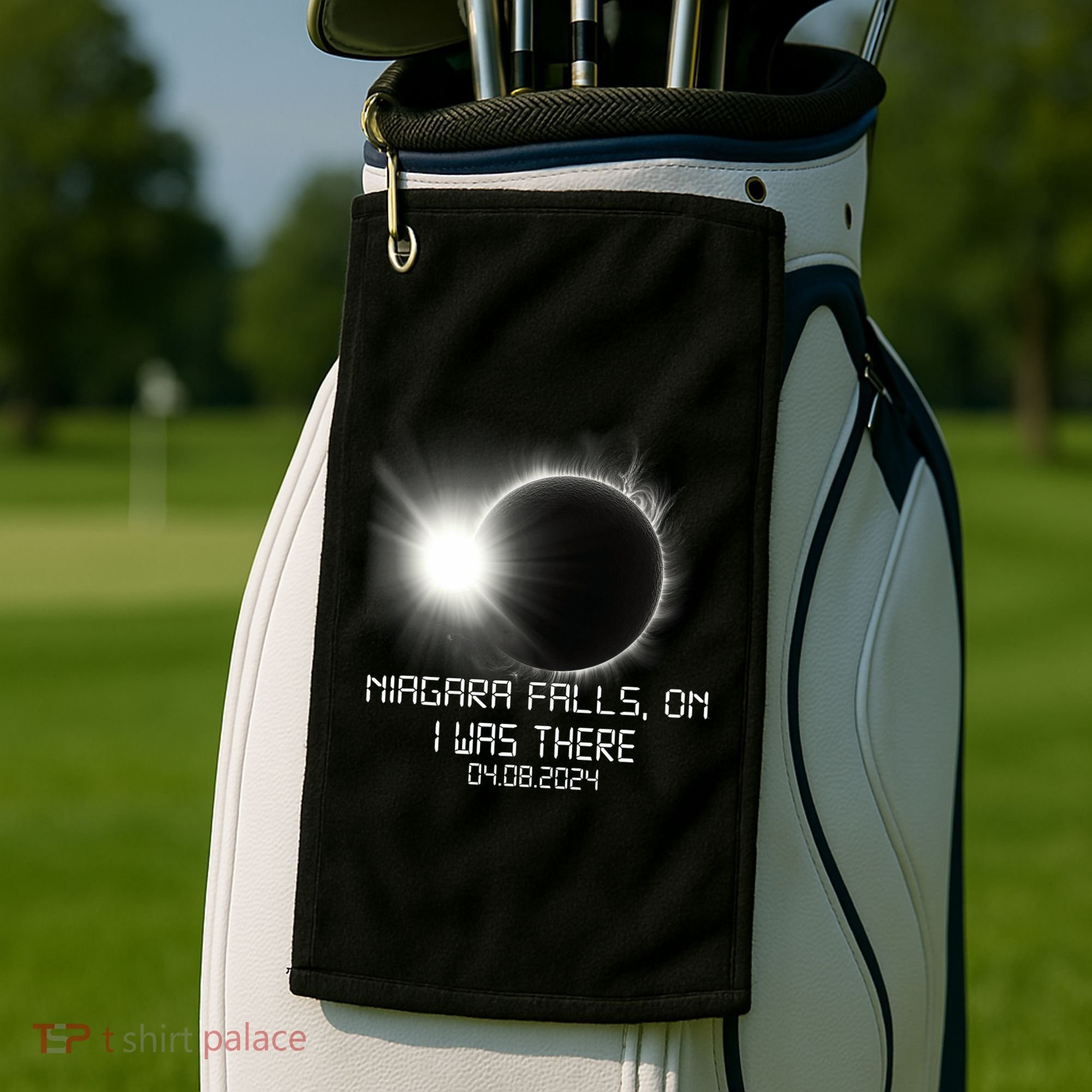 I Was There Total Solar Eclipse Niagara Falls On Canada Golf Towel