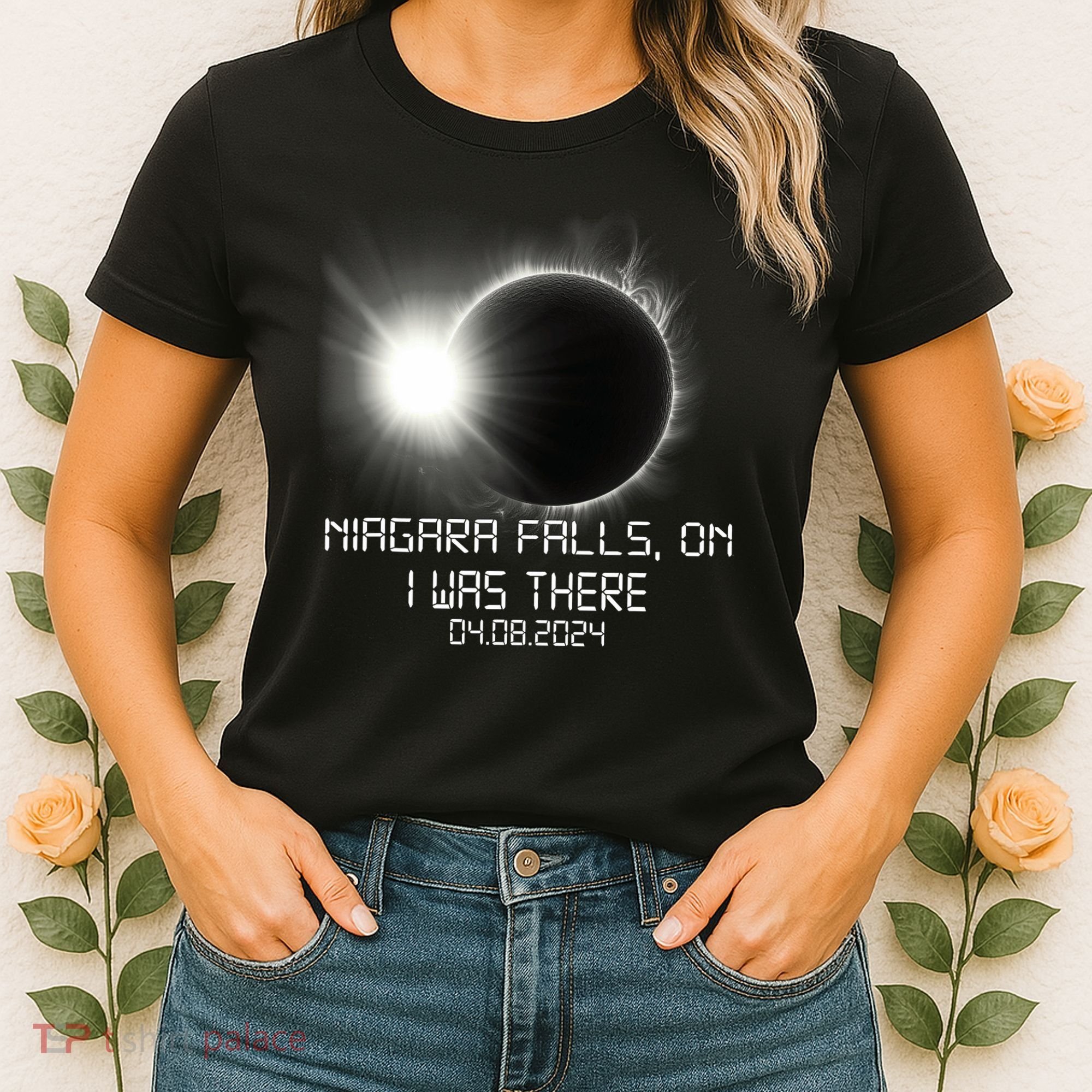 I Was There Total Solar Eclipse Niagara Falls On Canada Women's T-Shirt